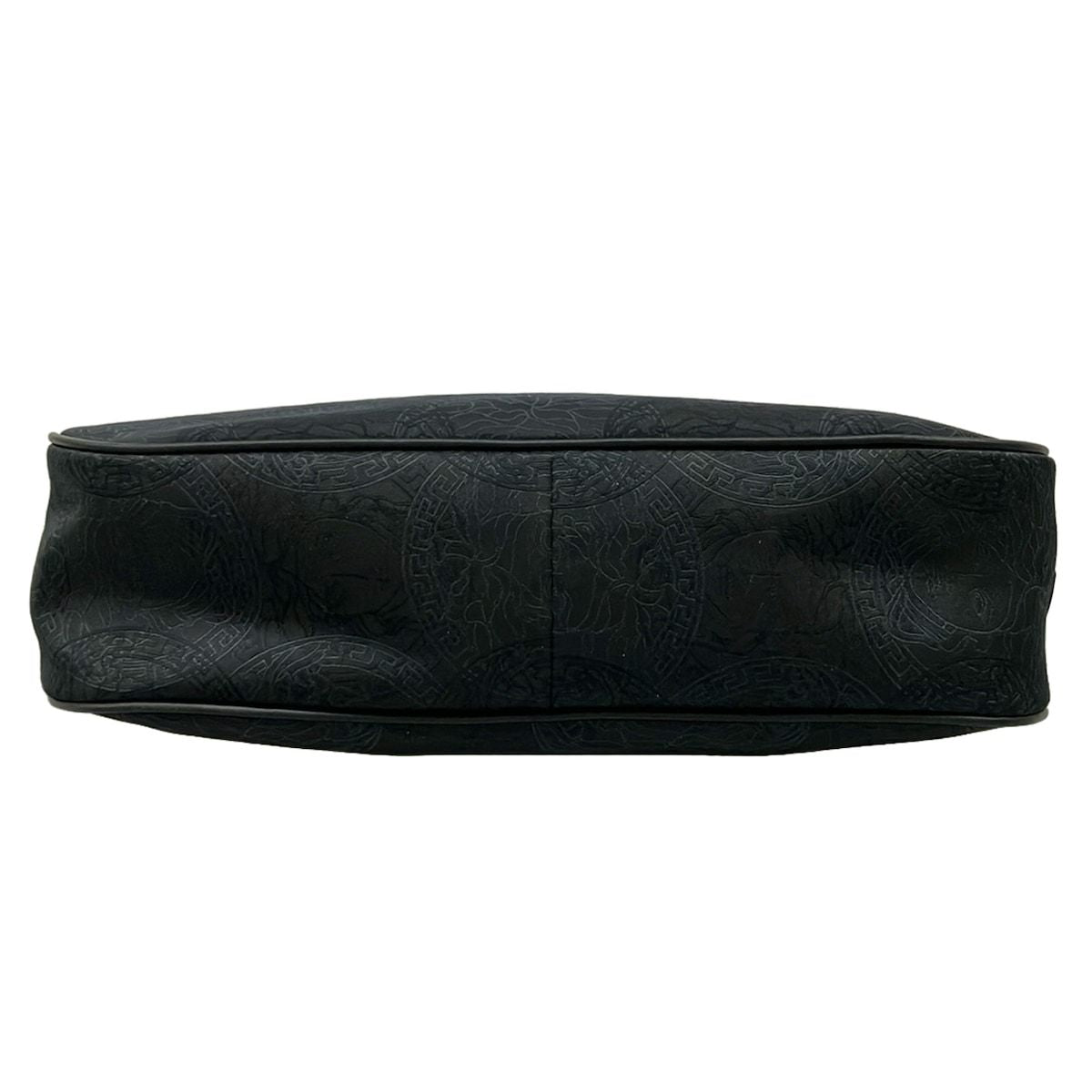 Versace Gianni Handbag Black Gray Leather — view 5