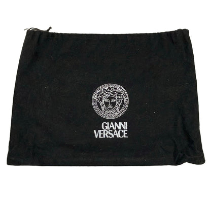 Versace Gianni Handbag Black Gray Leather — view 8