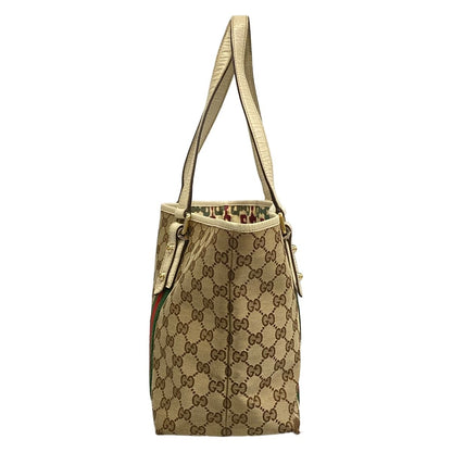 Gucci Tote Bag GG Pattern Sherry Beige Ivory Multi Leather — view 4
