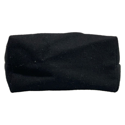 Saint Laurent Paris Pouch Embroidered Black Gold Wool Leather — view 3