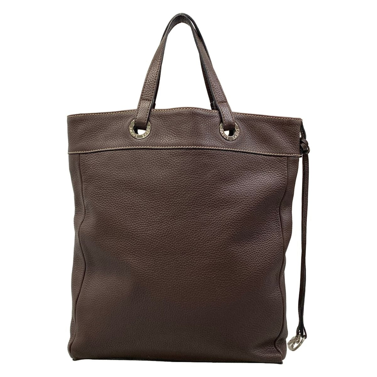 Loewe Tote Bag Dark Brown Leather — view 3