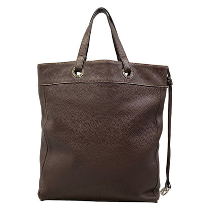 Loewe Tote Bag Dark Brown Leather — view 3