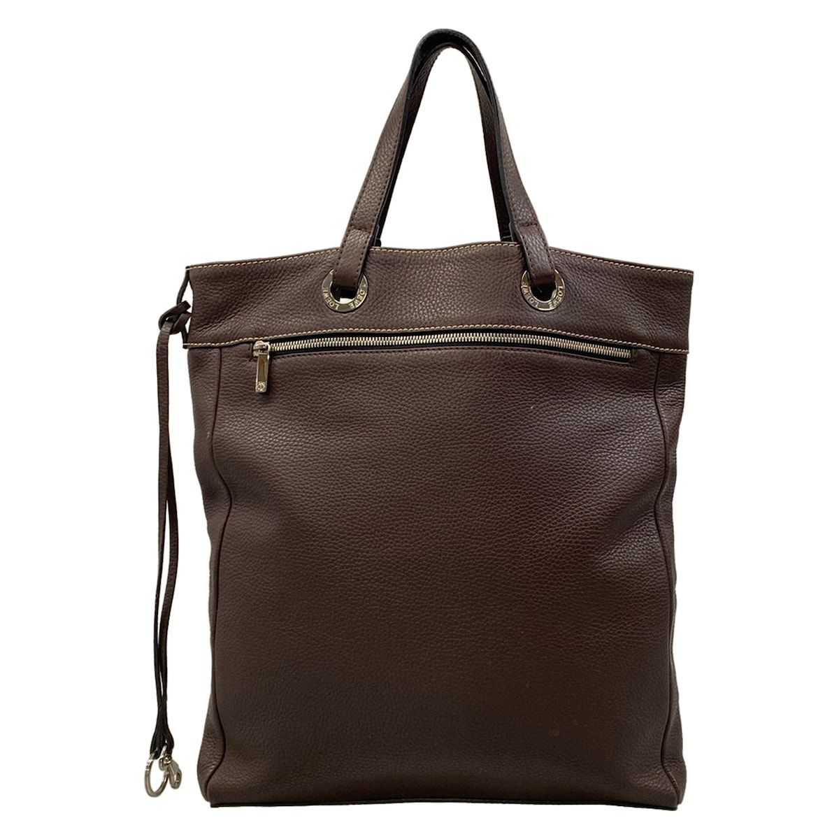 Loewe Tote Bag Dark Brown Leather