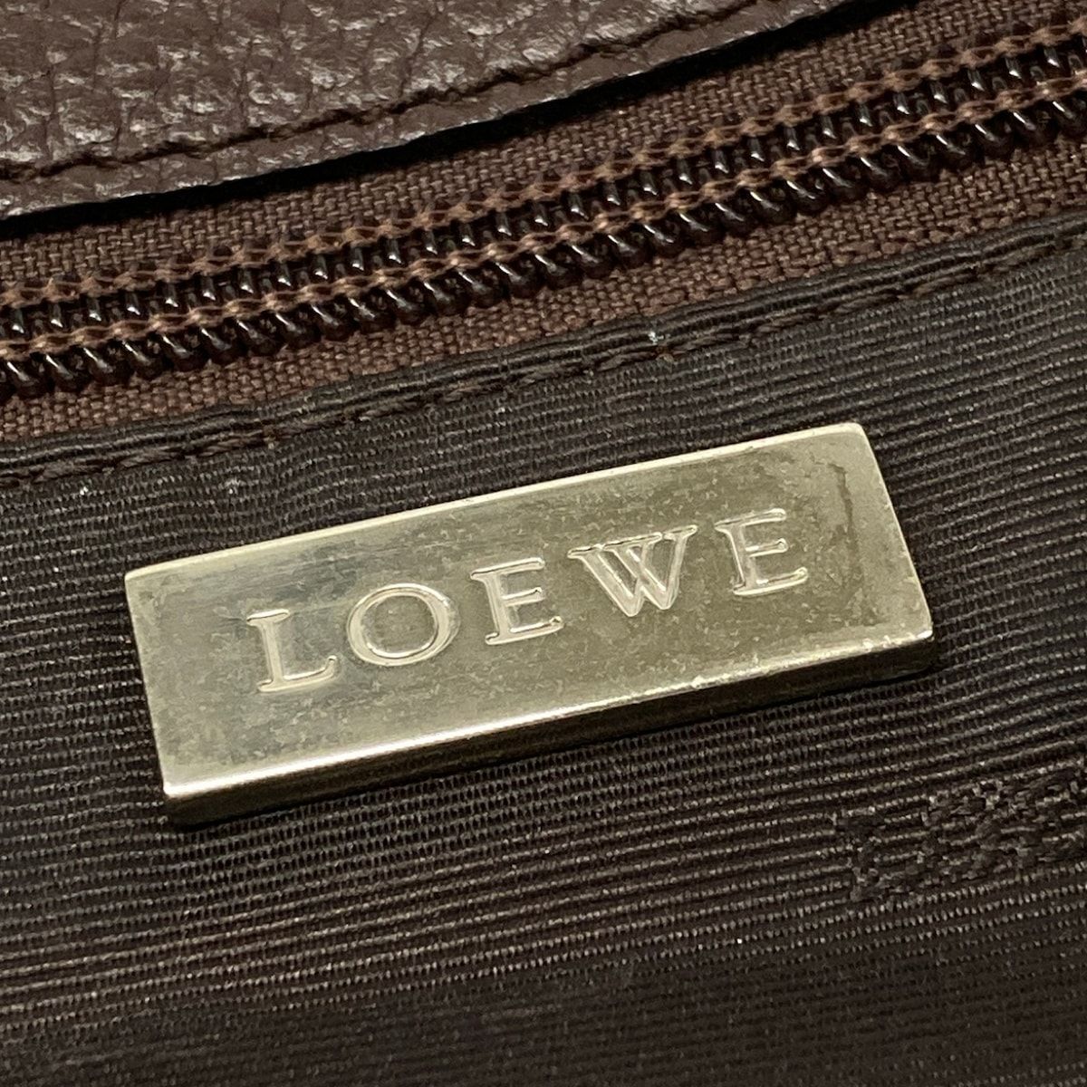 Loewe Tote Bag Dark Brown Leather — view 8