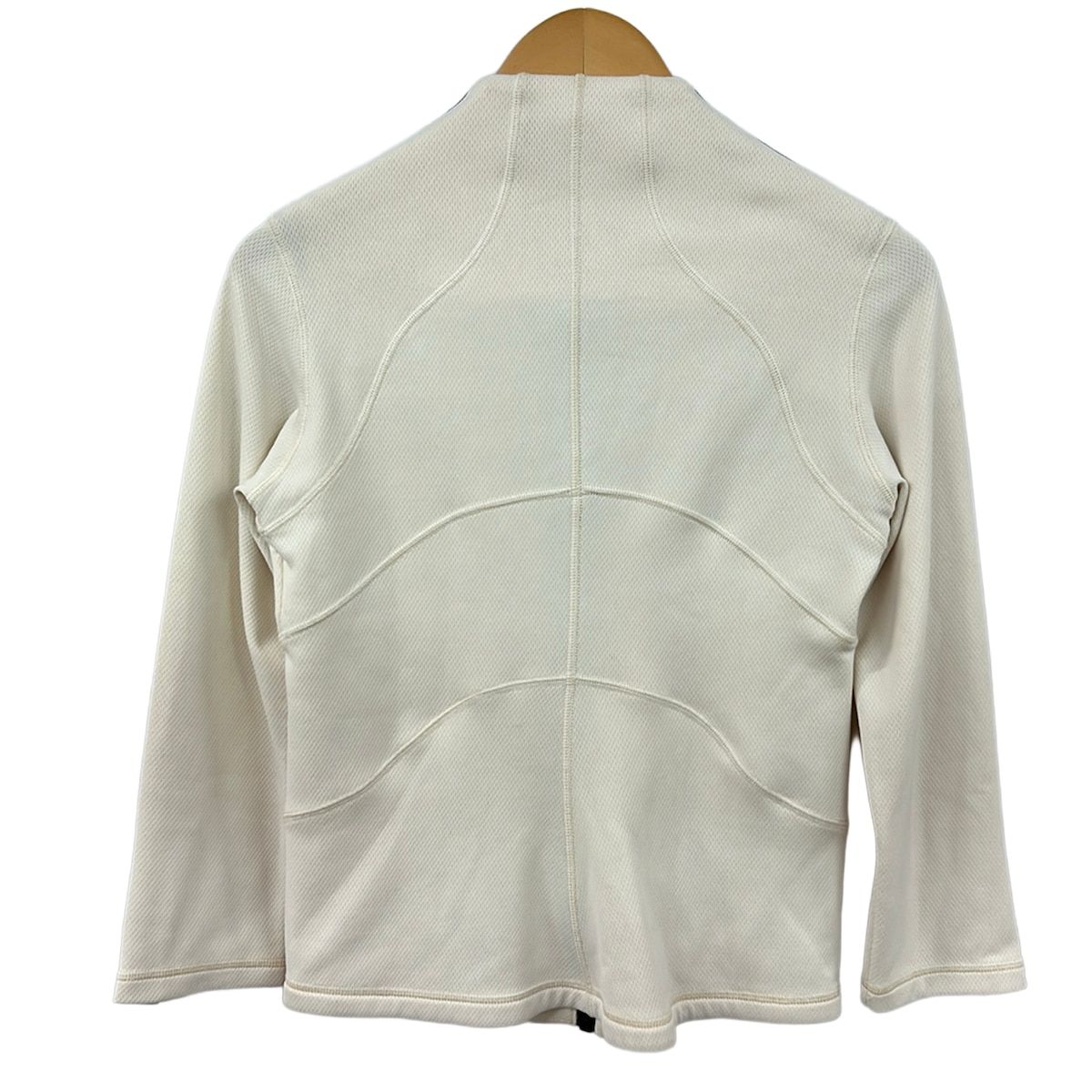 Chanel Jacket M Ivory Black Zip Up Sport Line 38 — view 2
