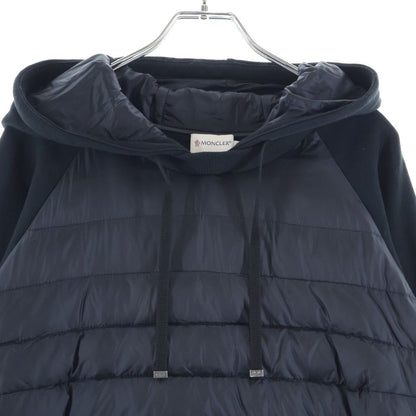 Moncler Maglia Girocollo Maria Down Contrast Pullover Hoodie Black — view 3
