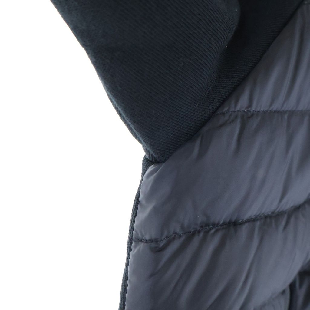 Moncler Maglia Girocollo Maria Down Contrast Pullover Hoodie Black — view 5