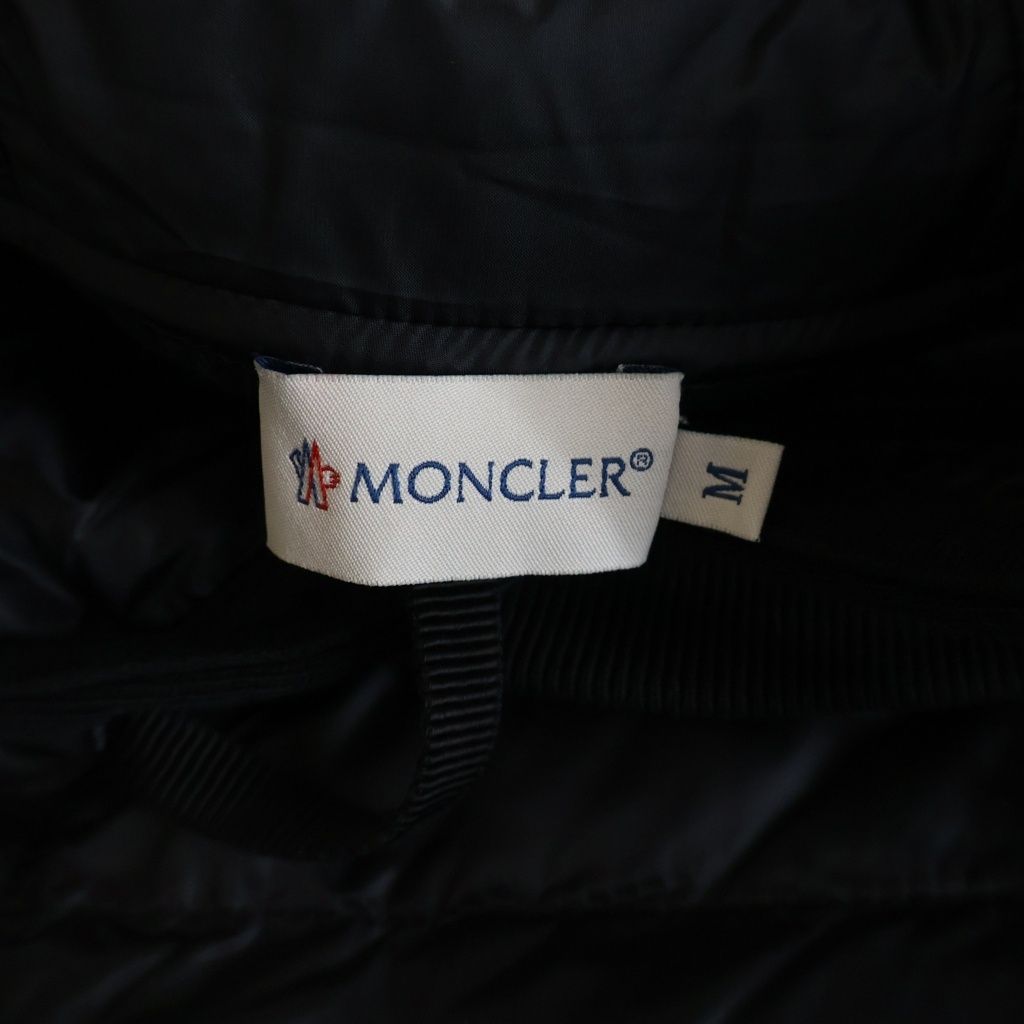 Moncler Maglia Girocollo Maria Down Contrast Pullover Hoodie Black — view 7