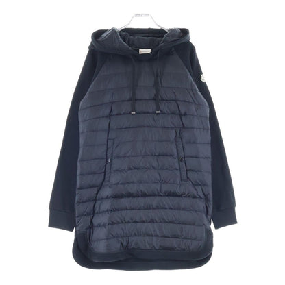 Moncler Maglia Girocollo Maria Down Contrast Pullover Hoodie Black