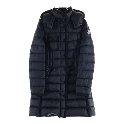 Moncler Hermine Long Down Coat Black