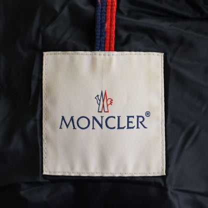Moncler Hermine Long Down Coat Black — view 8