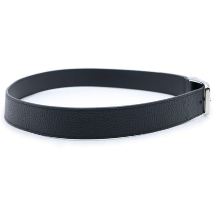 Louis Vuitton Belt Pont Neuf LV Logo Buckle Taurillon Leather Black — view 3
