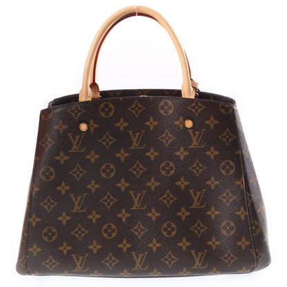 Louis Vuitton Monogram Montaigne MM Shoulder Bag Brown Leather — view 2
