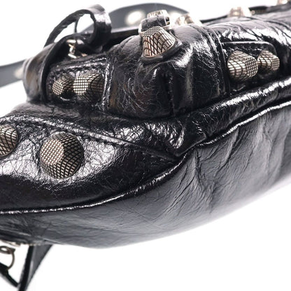 Balenciaga le Cagole Belt Bag Black Leather Silver — view 5