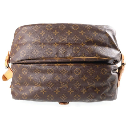 Louis Vuitton Monogram Saumur 30 Shoulder Bag Brown Leather Gold — view 4