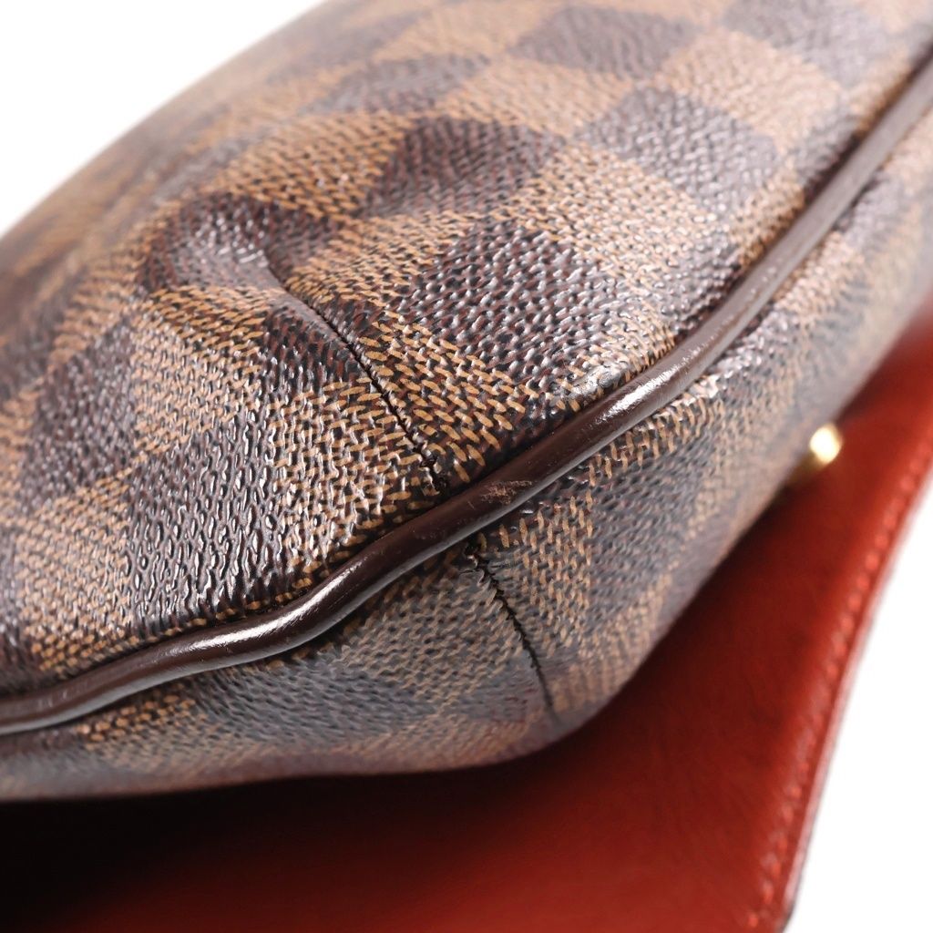 Louis Vuitton Damier Musette Salsa Long Shoulder Bag Brown Leather Gold — view 7