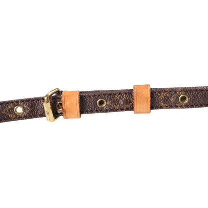 Louis Vuitton Monogram Danube Mini Shoulder Bag Brown Leather Gold — view 7