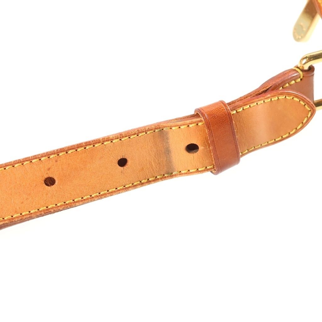 Louis Vuitton Monogram Multicolor Boulogne Shoulder Bag White Brown Leather Gold — view 7