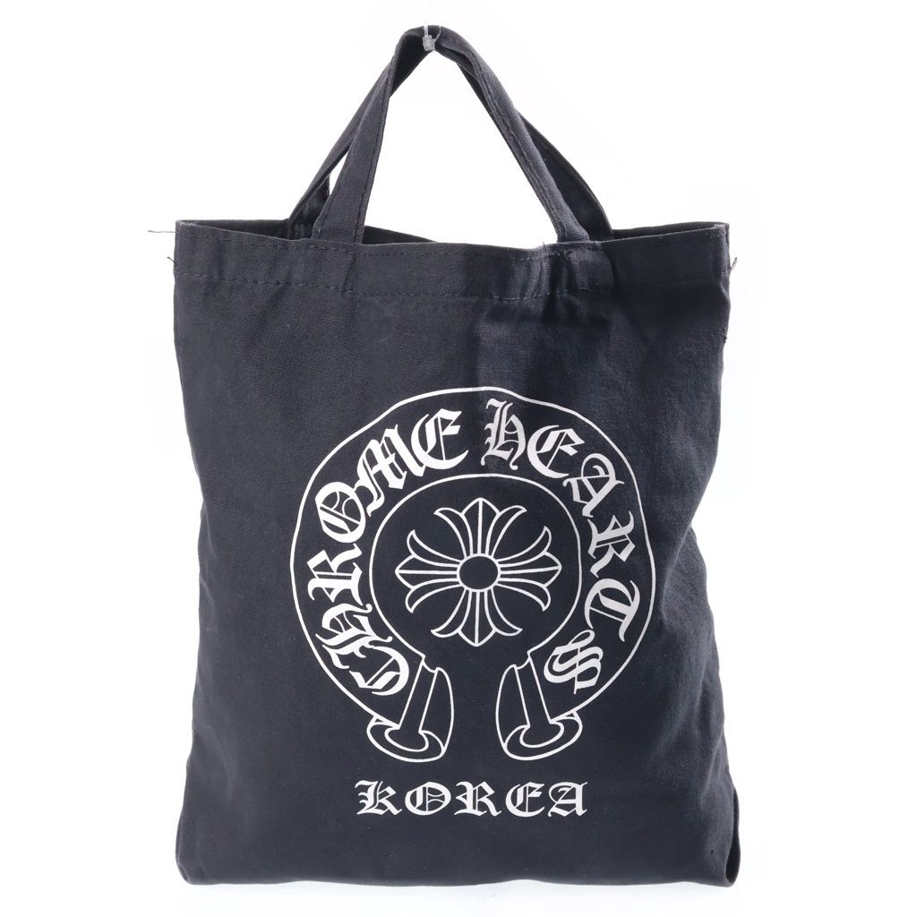 Chrome Hearts Korea Limited Horseshoe Print Tote Bag Black