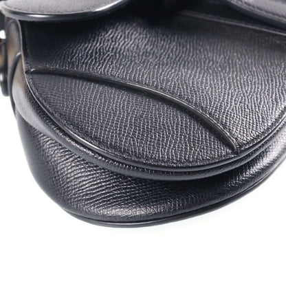 Dior Saddle Bag Mini Black Leather Gold — view 5