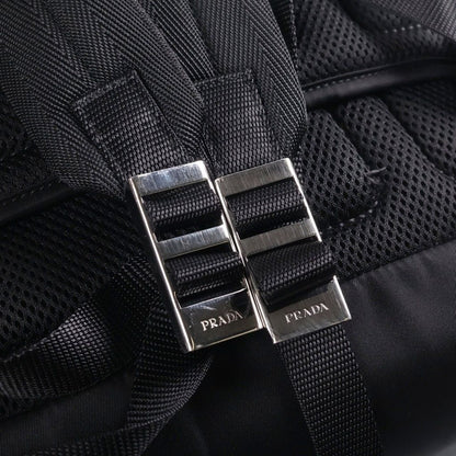 Prada Re-Nylon Backpack Black Silver — view 7