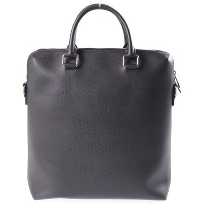 Louis Vuitton Taiga Grigori 2-Way Shoulder Bag Black Leather Silver