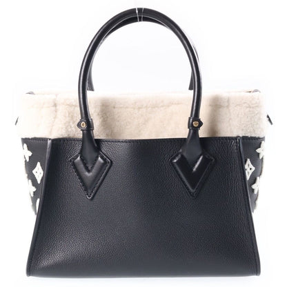 Louis Vuitton Monogram on My Side PM 2-Way Shoulder Bag Black White Leather — view 2
