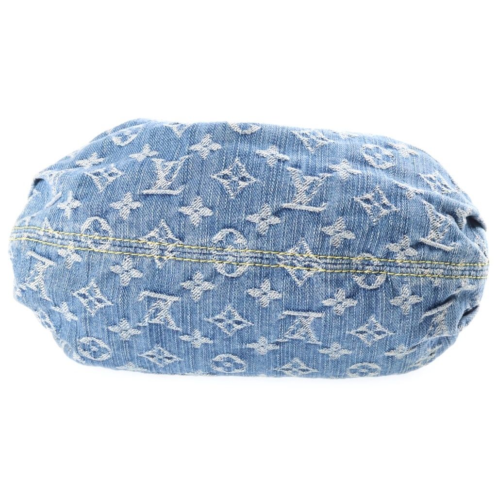 Louis Vuitton Monogram Denim Pleaty Mini Bag Indigo Blue Leather Gold — view 4