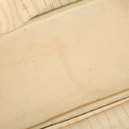Louis Vuitton Neverfull MM Damier Tote Bag Ivory Leather Gold — view 8