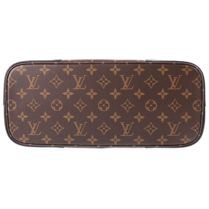 Louis Vuitton Monogram Flandrin 2-Way Shoulder Bag Tote Brown Black Noir Leather — view 4