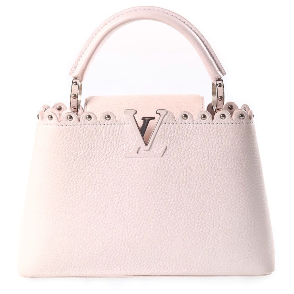Louis Vuitton Capucines BB Nacre 2-Way Shoulder Bag Light Pink Taurillon
