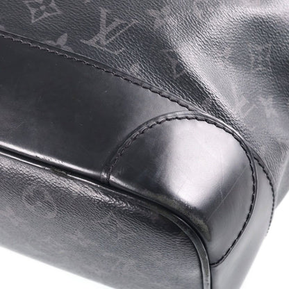 Louis Vuitton Monogram Eclipse Steamer Backpack Black Leather Silver — view 6