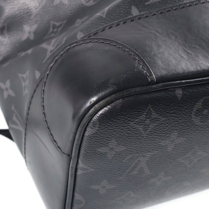 Louis Vuitton Monogram Eclipse Steamer Backpack Black Leather Silver — view 5