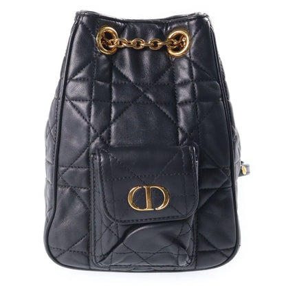 Dior Caro Backpack Medium Black Lambskin