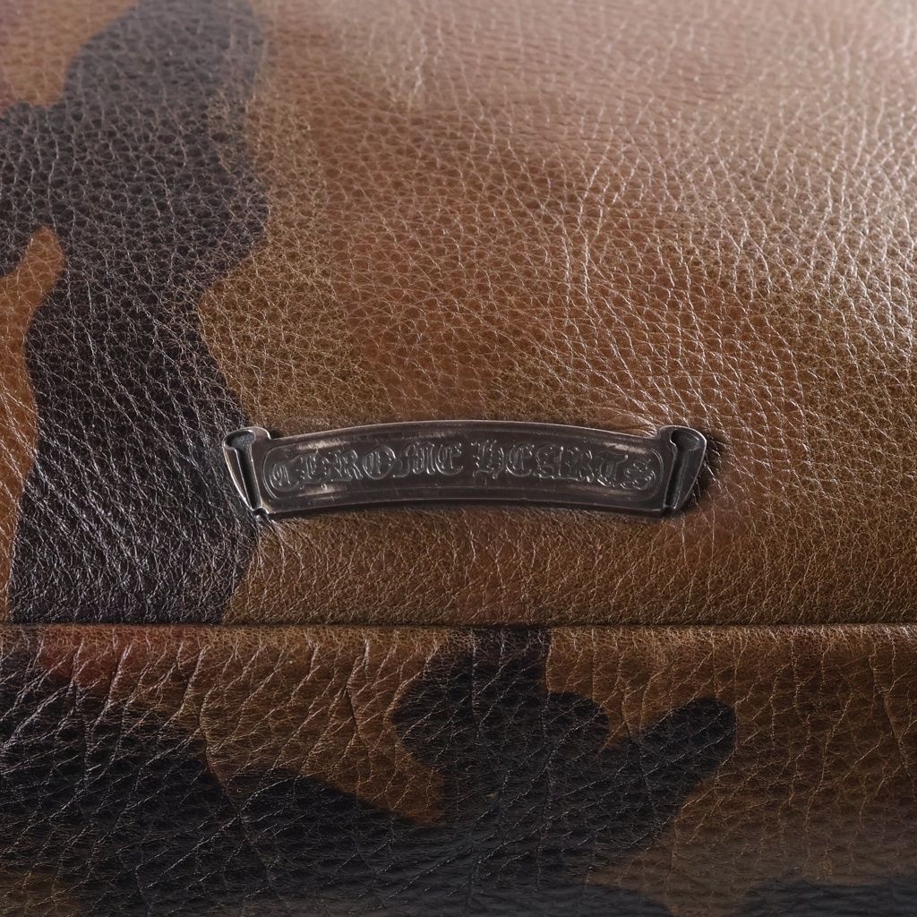 Chrome Hearts Shoulder Bag Gunslinger Strap Camo Leather Khaki — view 6