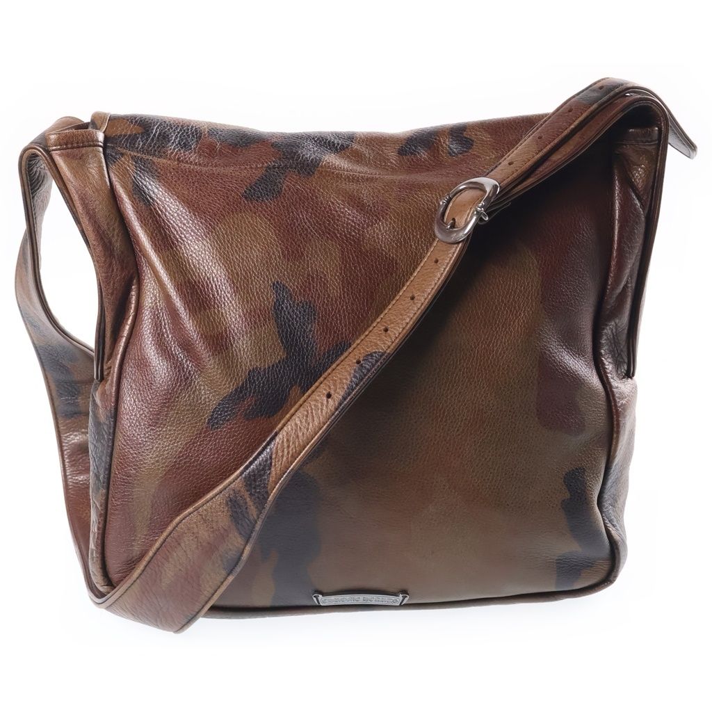 Chrome Hearts Shoulder Bag Gunslinger Strap Camo Leather Khaki — view 2