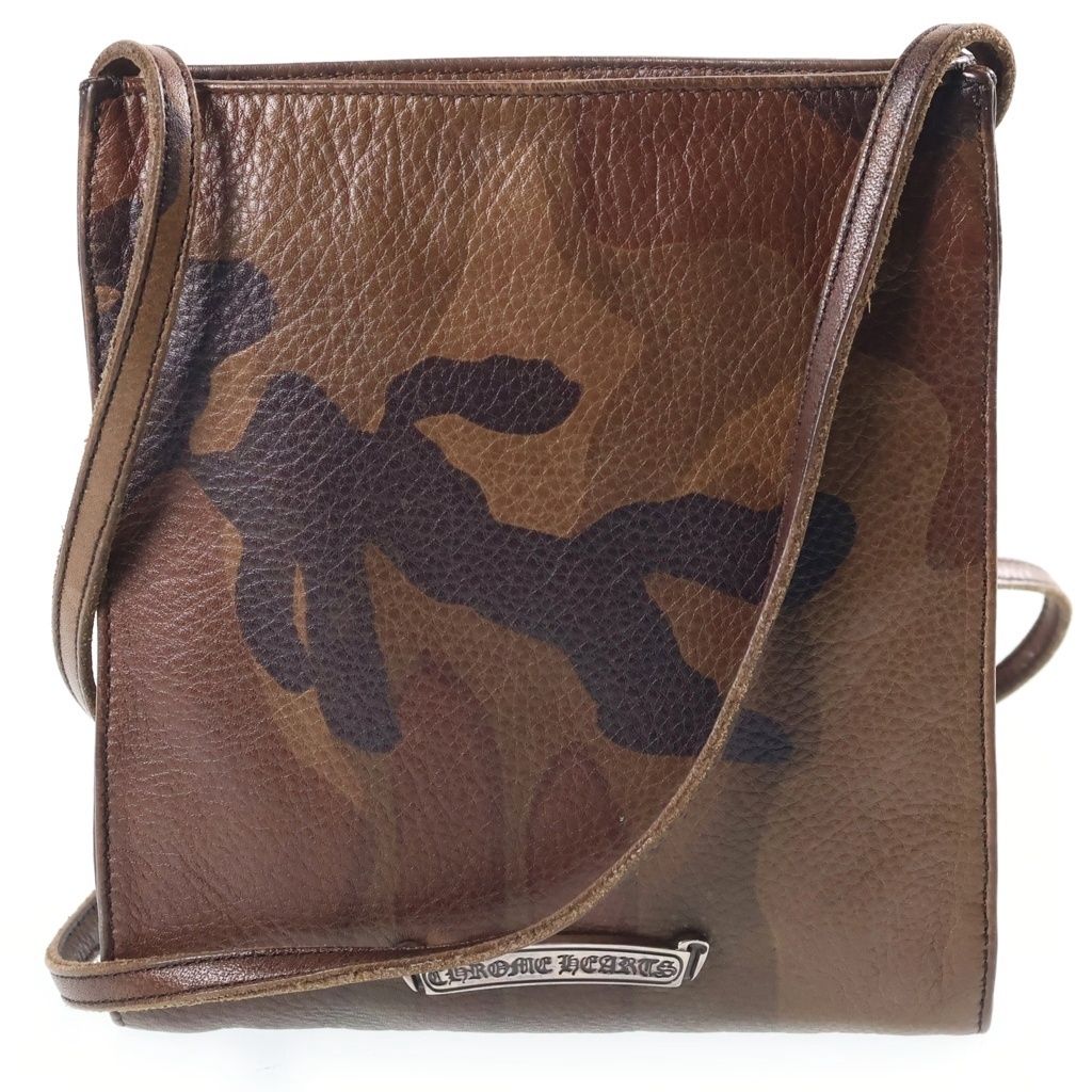 Chrome Hearts SQ Pkt BS Fluer Square Pocket BS Flare Patch Leather Shoulder Bag — view 2