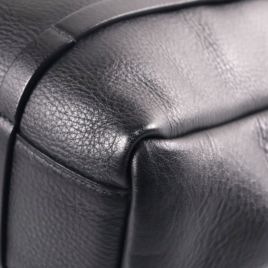 Balenciaga Everyday 2-Way Tote Shoulder Bag Black Leather Silver — view 7