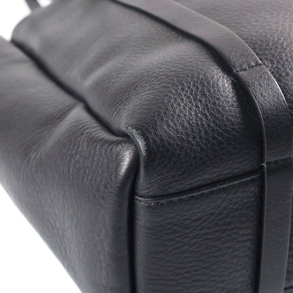 Balenciaga Everyday 2-Way Tote Shoulder Bag Black Leather Silver — view 5