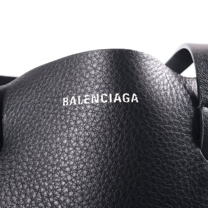 Balenciaga Everyday 2-Way Tote Shoulder Bag Black Leather Silver — view 6