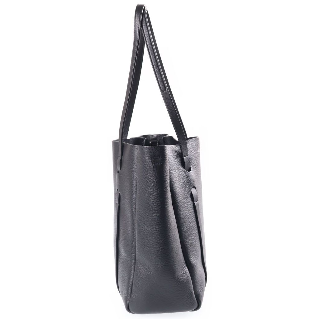 Balenciaga Everyday 2-Way Tote Shoulder Bag Black Leather Silver — view 3