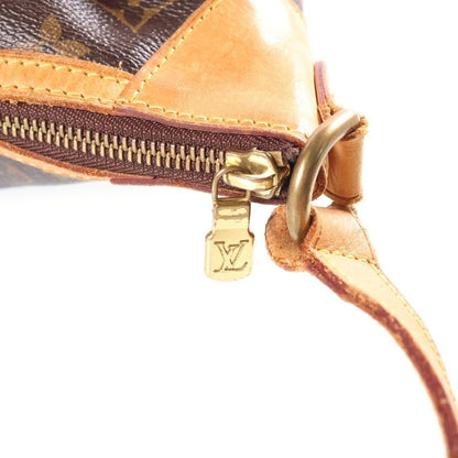 Louis Vuitton Monogram Odeon PM Shoulder Bag Brown Leather Gold — view 7