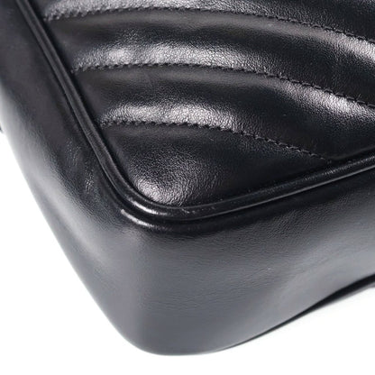 Saint Laurent Lou Fringe Camera Bag Black Leather Gold — view 5
