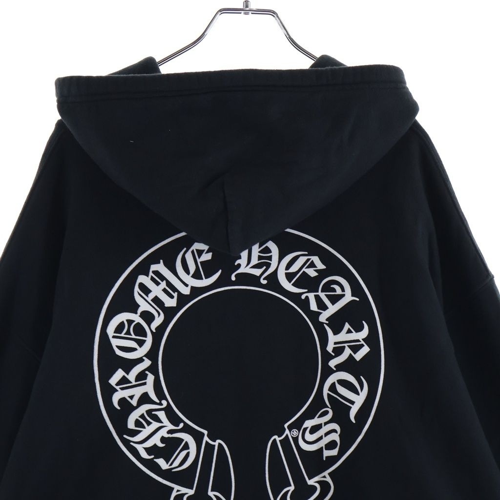 Chrome Hearts Sweatshirt HD Zip Sleeves Floral Horseshoe Printed Lining Thermal — view 4