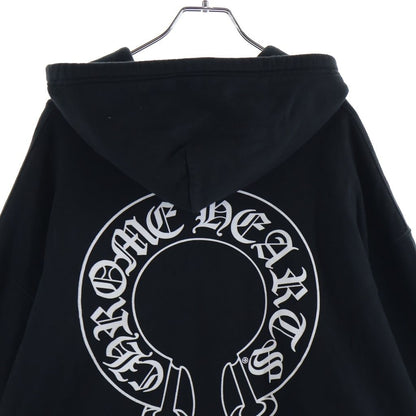 Chrome Hearts Sweatshirt HD Zip Sleeves Floral Horseshoe Printed Lining Thermal — view 4