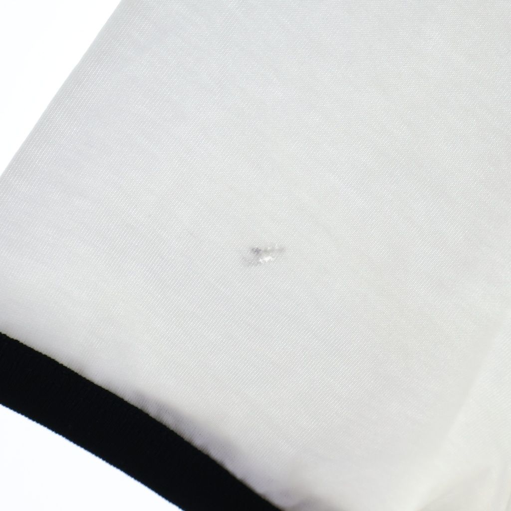 Celine Regular T-Shirt in Cotton Jersey Logo Print Crew Neck Ringer Short — view 5