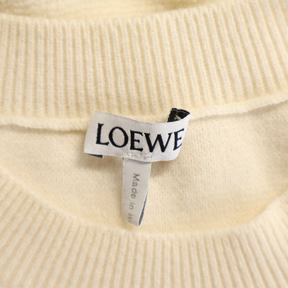 Loewe Anagram Logo Embroidery Polyester Knit Sweater Ivory — view 7