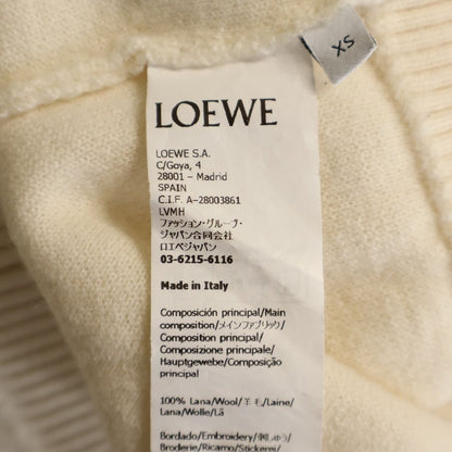 Loewe Anagram Logo Embroidery Polyester Knit Sweater Ivory — view 8