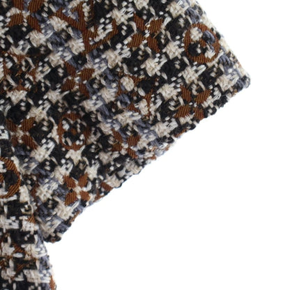 Louis Vuitton 22 AW Monogram All Over Print Gold Button Belt Design Tweed Short — view 5