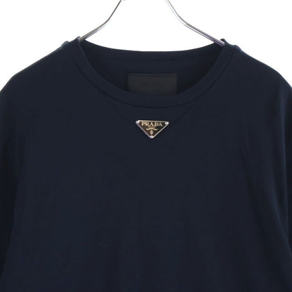 Prada Crew Neck Short Sleeve T-Shirt Black — view 3